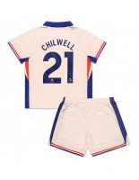 Chelsea Ben Chilwell #21 Bortedraktsett Barn 2024-25 Korte ermer (+ bukser)